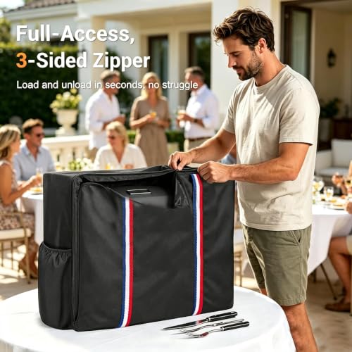 Grill Carry Bag for Megamaster Tabletop 1 Burner Gas Grill - size: 24"L x 9"D x 18"H