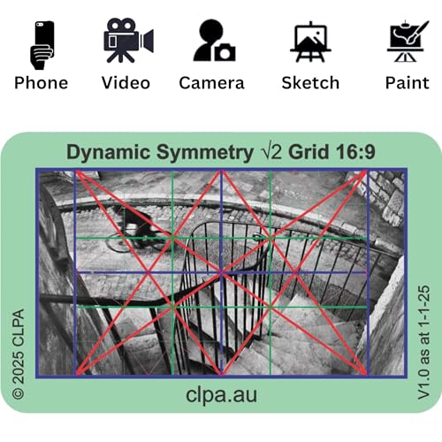 Dynamic Symmetry Directors Viewfinder Set, 4 Layouts, 12 Cards - size: Set - Dynamic Symmetry