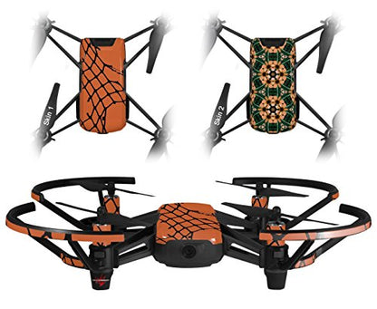 Skin Decal Wrap 2 Pack Compatible with DJI Ryze Tello Ripped Fishnets Orange Drone NOT Included