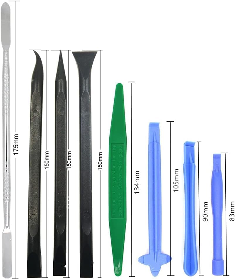 22-in-1 Precision Electronics Repair Opening Pry Tools Kit - Metal & Plastic Spudger, ESD Tweezers & Ultra-Thin Disassembly Scraper Set for iPhone, iPad, Laptop, Xbox, Switch, Game Console