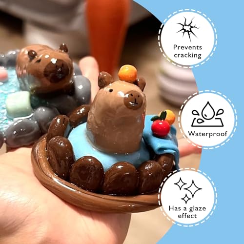 200ml Air Dry Clay Glaze, Protect Clay Surfaces,Delivers Gloss Glaze Effect - size: gloss