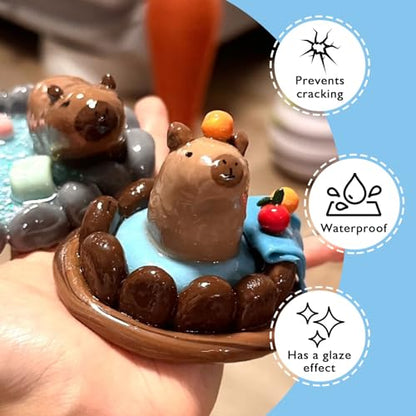 200ml Air Dry Clay Glaze, Protect Clay Surfaces,Delivers Gloss Glaze Effect - size: gloss