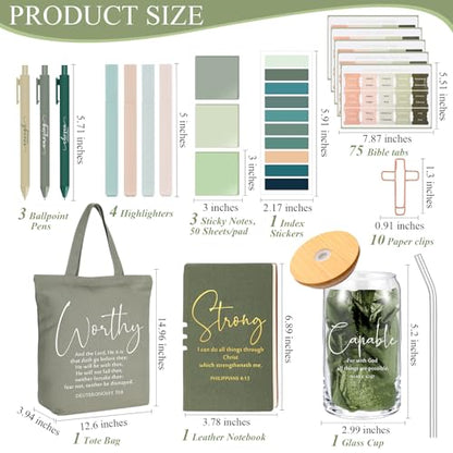 Geyoga 26 Pcs Bible Journaling Kit Bible Study Supplies Back to School Gift