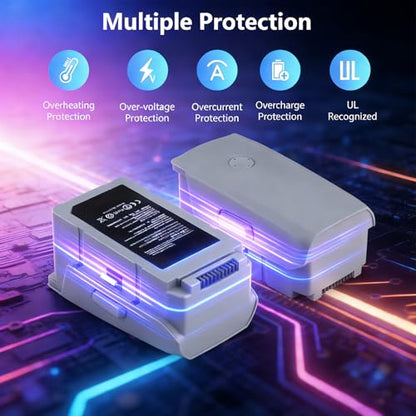 Mavic Air 2S Intelligent Flight Replacement Battery 2 Pack, 3750mAh 34 Mins Max Flight Time Battery for DJI Mavic Air 2/DJI Air 2S Drone
