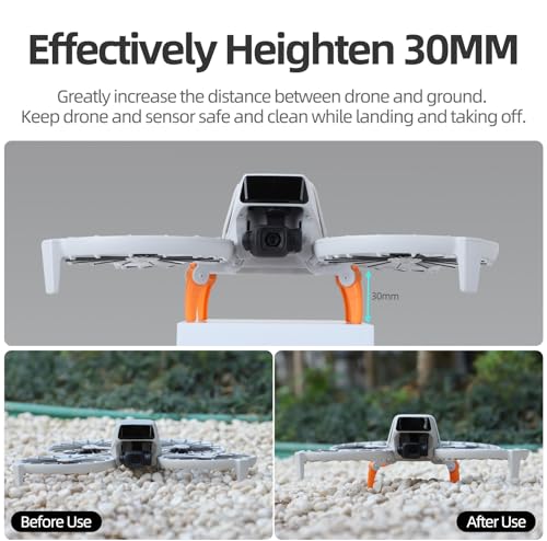 BTG Spider Landing Gear for DJI Flip Drone Accessories Landing Legs Extension (Grey)