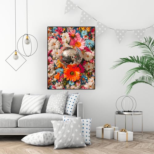 Paintcolor Flowers Ball Paint by Numbers for Adults Beginners - color: ball