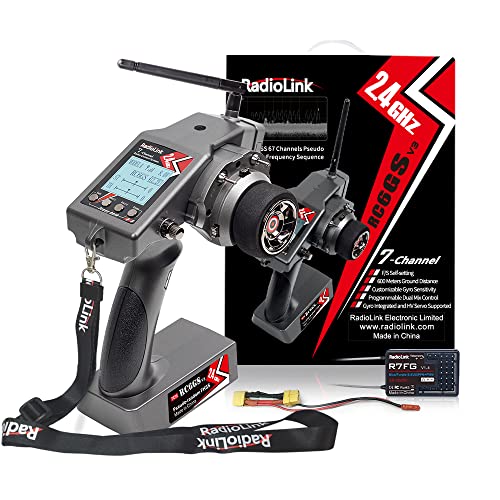 Radiolink RC6GS V3 7CH Transmitter and Gyro Receiver R7FG for RC Car & Boat