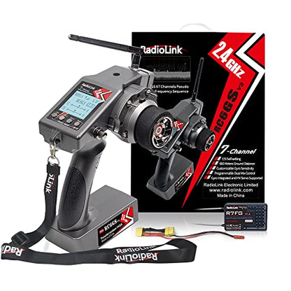Radiolink RC6GS V3 7CH Transmitter and Gyro Receiver R7FG for RC Car & Boat