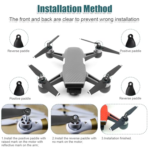 NQEUEPN 32pcs Propellers for DJI Mavic Mini1 Drone, Low Noise Replacement Blades with Screws and Screwdriver Drone Propeller Blades Replacement Backup 4726 Blade Propellers