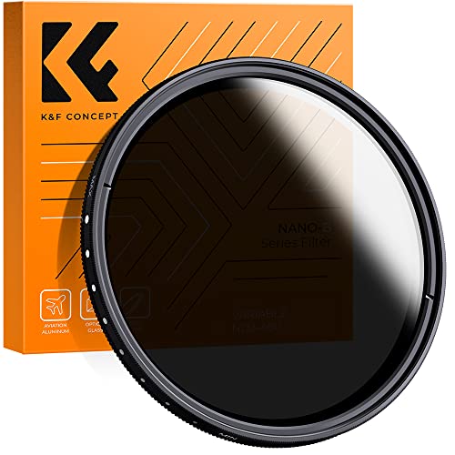 K&F CONCEPT 58mm Variable ND2-400 Lens Filter (1-9 Stops) for Camera Lens - size: 58 mm