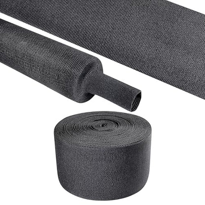 2 in 1 Heat Shrink Braided Sleeving Fabric Tubing 2"-14FT - size: 2"(50mm), style: 14FT
