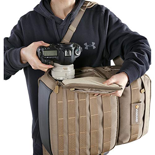 VANGUARD VEO Range T48 Backpack for Pro DSLR/Mirrorless Cameras, Tactical Style – Beige - style: Veo Range T48 Bg