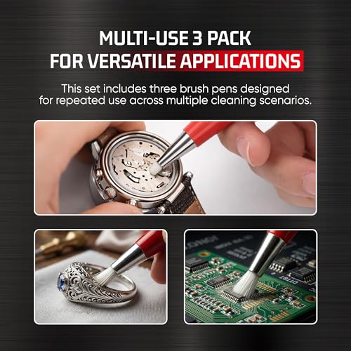 Fiberglass Tip Scratch Brush Pens, Fine Tip, PCB, Metal & Jewelry, 3 Pcs - size: Pack of 3