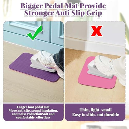 Sewing Machine Mat Pedal, 17'' X 36'' and 9'' X 14'', Pink Purple - color: Pink Purple, size: 17'' X 36'' and 9'' X 14''