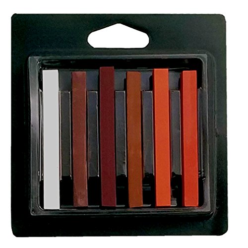 Pacific Arc - Sketching Pastel Set, 6pc, Semi-soft, Traditional Earth Tones - color: Earth Tones | Semi-Soft