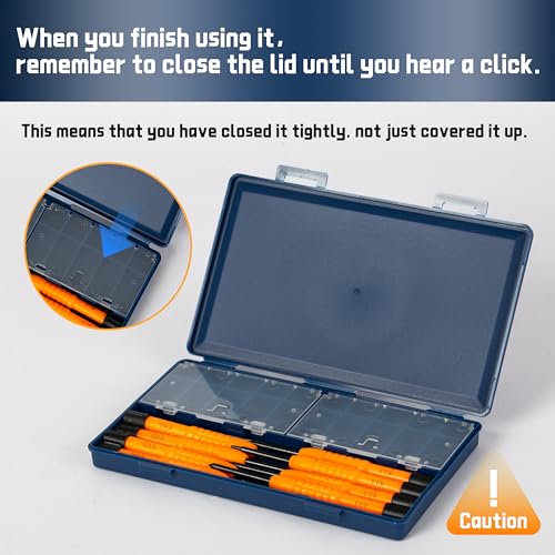 Precision Screwdriver Set with Magnetic Tips, 8-in-1 Multi-Function Screwdrivers, 4-in-1 Magnetic Mini Screwdriver, Tweezers, Storage Case, Mini Repair Tool Kit for Electronics, Watches, Eyeglasses