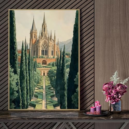 ILYUFO Diamond Art Kits for Adults Castle DIY Diamond Painting - color: Castle