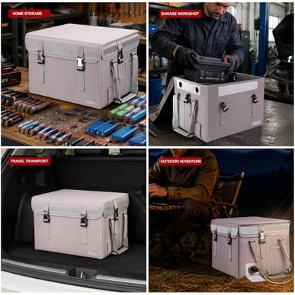 Tamfile Large Lithium Battery Box, Hard Fireproof Explosion-proof Lipo Bag