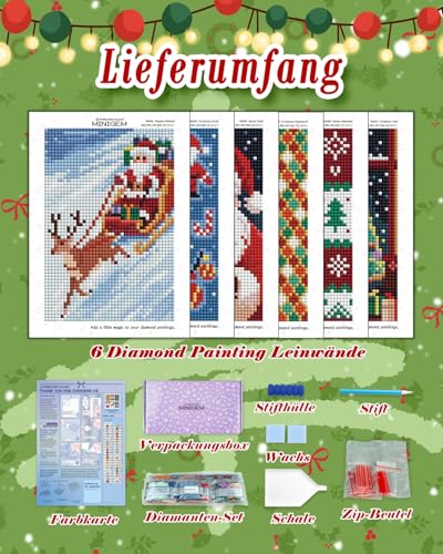 forever young Christmas Small Diamond Art Kits, 5x7 Inch Canvas - color: Christmas