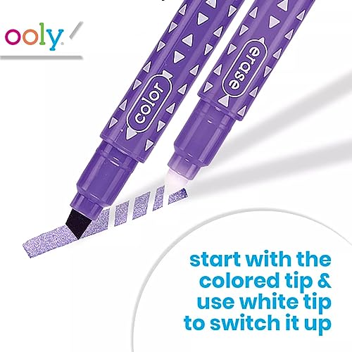 Ooly Make No Mistake Erasable Markers, Set of 12 - color: Erasable