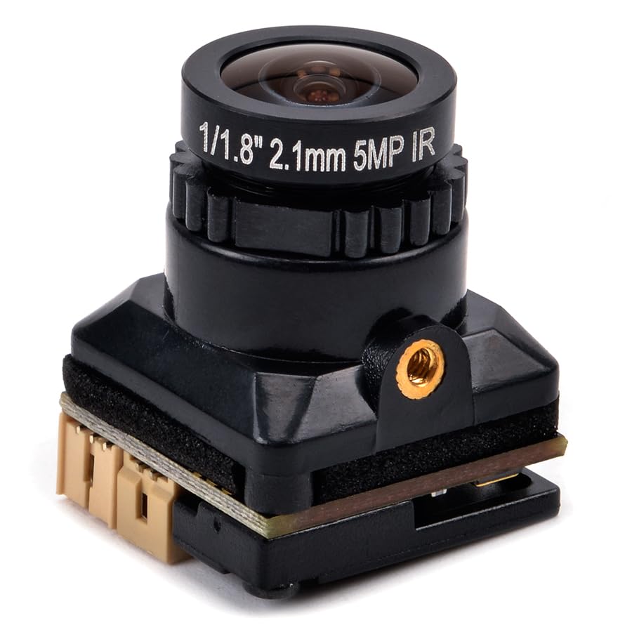 Readytosky 1500TVL FPV Camera 2.1mm Lens 1/3" CMOS Camera 5V-30V PAL/NTSC - color: Black