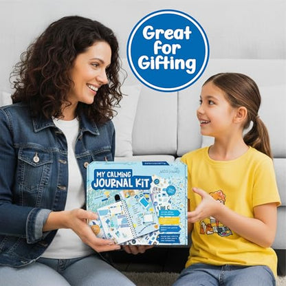 Jackinthebox Calming Journal Kit for Girls, DIY Crafts, Scrapbook Toys Set - color: Blue