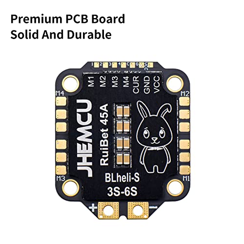 GoolRC JHEMCU RuiBet 45A BLHELI_S Dshot600 3-6S Brushless 4 in 1 ESC 30X30mm for FPV Freestyle Flight Controller Stack DIY Parts