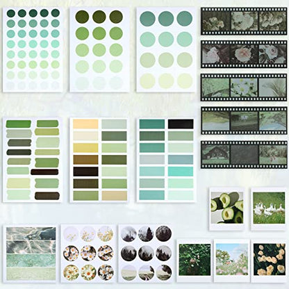114 Pcs Aesthetic Scrapbook Kit DIY Junk Journaling Supplies, Nice Style - style: Nice Style