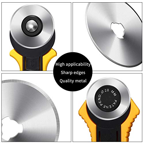Mudder 45 mm 36 Packs Rotary Cutter Replacement Blades for Sewing Crafts - size: 45 mm