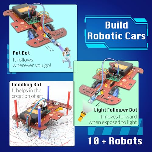 Butterfly EduFields 10in1 STEM Electronics Robotics Kit for Kids Ages 8-12 - style: 10in1 Robotics Kit