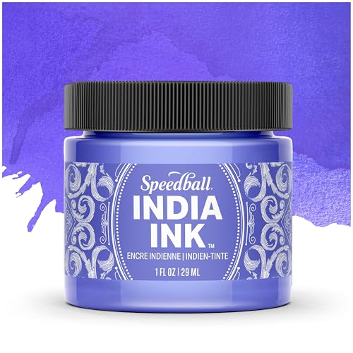Speedball India Ink, Amethyst, 1-Ounce - color: Amethyst, size: 1 fl oz
