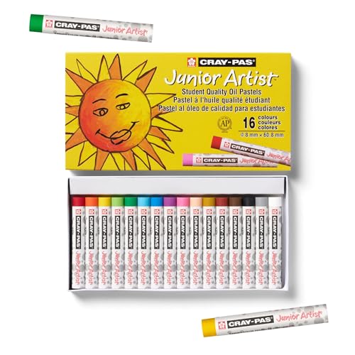 SAKURA Cray-Pas Junior Artist Oil Pastel Set, 16 Colors - style: 16 Count