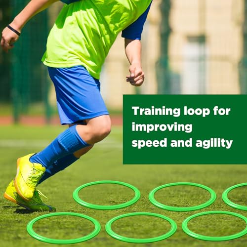 Deekin Agility Rings Speed and Agility Training Ring - color: Green, size: 15 Inch