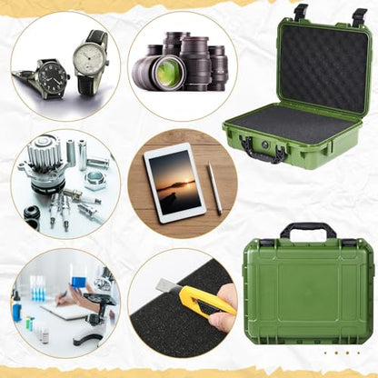 Relaxweex 11.3 x 8.7 x 4.2 Inch Hard Case, Grid Shell, Green - color: Green, size: 11.3 x 8.7 x 4.2 Inch, style: Grid Shell