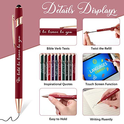 Kosiz 30 Pcs Inspirational Pens Motivational Quotes Ballpoint Stylus