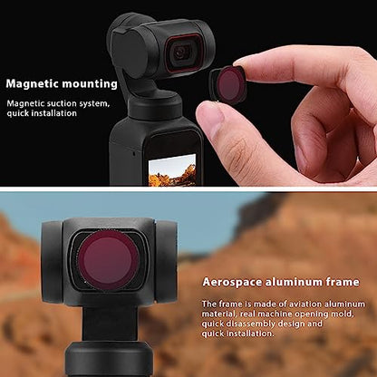ND Filter for Osmo 2, Camera Magnetic Suction Aluminum Alloy Optical Glass Coating ND Filter