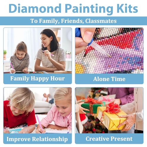 hkejoi Flower Diamond Painting Kits, Diamond Art Kits for Adults 12x16 Inch - color: Style 22
