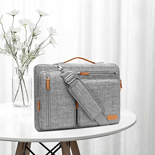 MOSISO 360 Protective Laptop Shoulder Bag, 15 inch Computer Bags - color: Gray, size: 15 inch