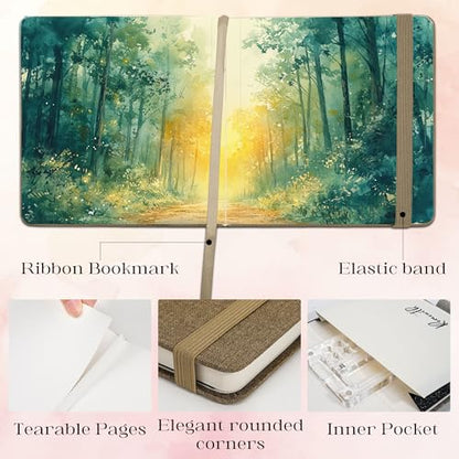 Watercolor Journal Sketchbook 5.5x5.5 24 Sheets Brown - color: Brown, size: 5.5x 5.5 Inch