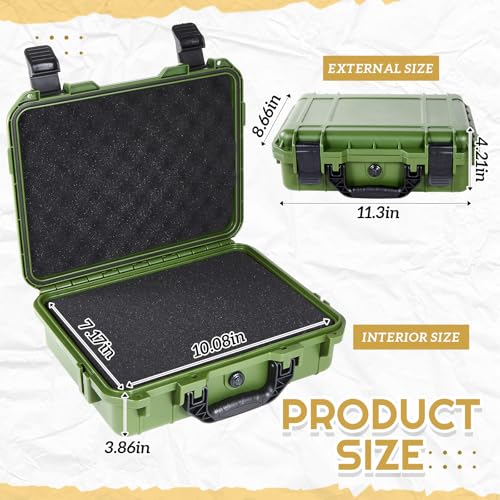 Relaxweex 11.3 x 8.7 x 4.2 Inch Hard Case, Grid Shell, Green - color: Green, size: 11.3 x 8.7 x 4.2 Inch, style: Grid Shell