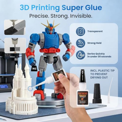 142Pcs 3D Printer Tools Kit with 4-Layer Slotted Case, 3D Printer Accessories - Cordless Rotary Tool, Heat Gun, PTFE Nozzle Anti-Stick, Deburring Tool for Bambu Lab, Flashforge, Ender 3, Anycubic