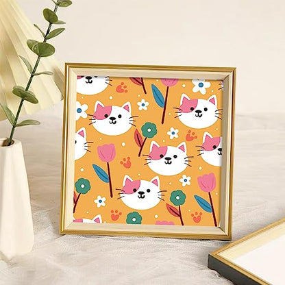 6x6" Cardstock Single Sided Scrapbooking,Craft Decorative Scrap Book Paper - color: 24sheets-cat