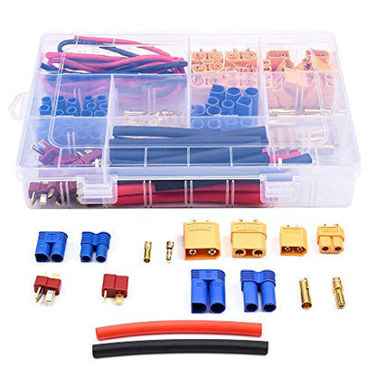 Readytosky XT60/XT90/EC3/EC5/T-Plug Male&Female Connector Adapters Kit