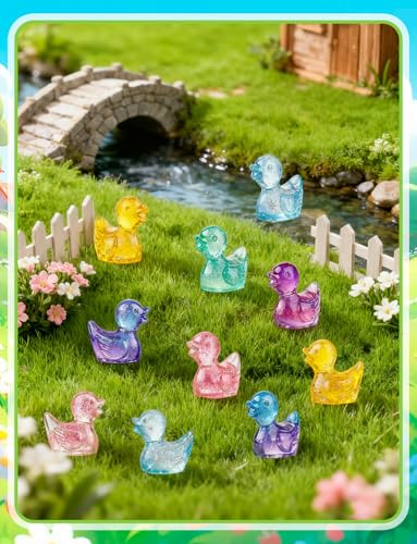 Mini Cute Duck Figurines Silicone Mold - color: 1 Pc Duck White