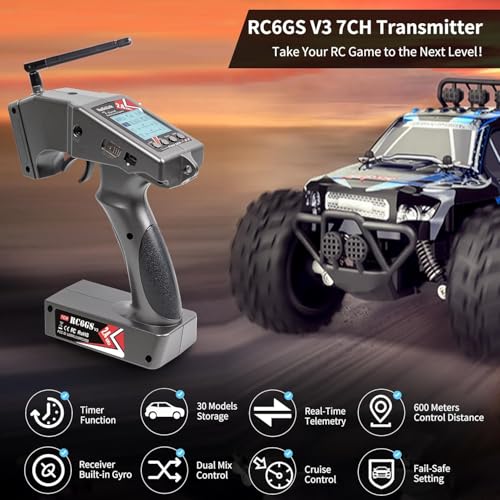 Radiolink 2.4GHz RC6GS V3 7 Channels RC Transmitter and R7FG Gyro Receiver