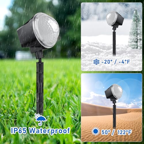 Ocean Wave Projector Light Outdoor 15 Colors Water Ripple Effect Lamp - color: Style 3