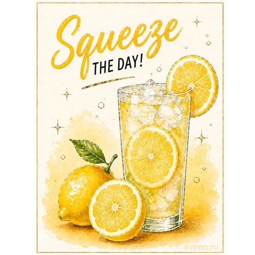 Lemon Diamond Art Kits for Adults, Squeeze The Day Diamond Painting Kit - color: HS042-1