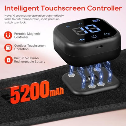 Cordless Red Light Therapy Belt for Body with Heat Vibration 660nm & 850nm