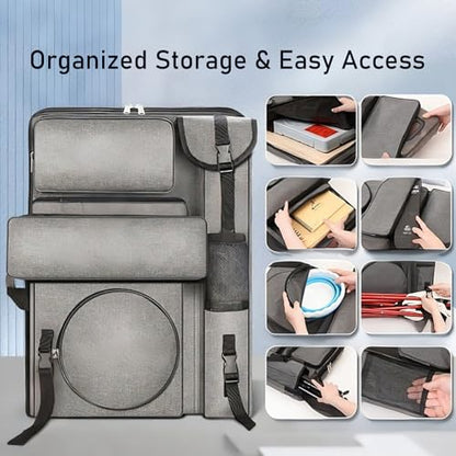 Artist Backpack for Sketching & Oil Painting, 26x18.5 Inch - color: Grey