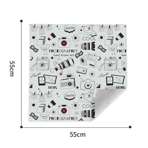 Camera Protective Wrap Lens Cloth, Magic Camera Lens Protector, Anti-scratch Lens Wrap, Big Size Self-Adhesive Magic Cloth, Protective Lens Pouch for DSLR Camera, Phone, Accessorie (Camera, 21''x21'') - style: Camera